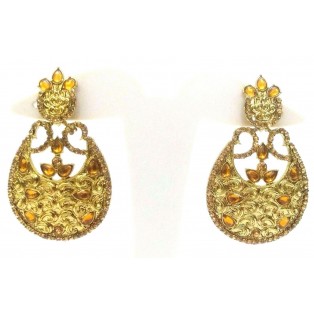 Gold Chand Bali Earring Jhumka Fashion Jewelry Boho Chich Drop Dangle Long E54
